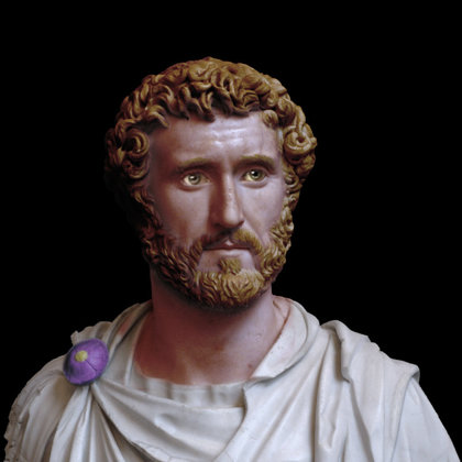 TITUS AELIUS HADRIANUS ANTONINUS AUGUSTUS PIUS  ,(86 – 161 BC) KNOWN AS ANTONINUS,WAS ONE OF THE FIVE GOOD ROMAN EMPERORS IN THE NERVA - ANTONINE DYNASTY AND THE AURELII. HE DIED OF ILLNESS IN 161 AND WAS SUCCEEDED BY HIS ADOPTED SONS MARCUS AURELIUS AND LUCIUS VERUS AS CO - EMPERORS.