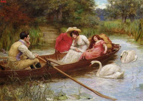 George Sheridan Knowles (British,1863-1931) CLASSIC ART (ENJOY