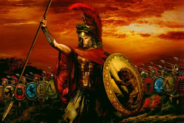 ALEXANDER THE GREAT OF MACEDON (356-323 B.C.) WAS EDUCATED BY THE PHILOSOPHER ARISTOTLE.AF
