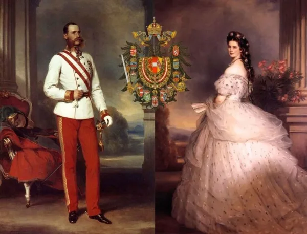 FRANCIS JOSEPH  I OF AUSTRIA (1830 – 1916) AND HIS WIFE EMPRESS ELISABETH OF AUSTRIA (SISSI,1837 –  1898) :THE MOST BELOVED EMPEROR  AND EMPRESS OF HABSBURG MONARCHY. FRANCIS JOSEPH WAS TROUBLED BY NATIONALISM DURING HIS ENTIRE REIGN.HE CONCLUDED THE ASTRO - HUNGARIAN COMPROMISE OF 1867,WHICH TRANSFORMED  THE AUSTRIAN  EMPIRE INTO THE ASTRO - HUNGARIAN EMPIRE,UNDER HIS DUAL MONARCHY.